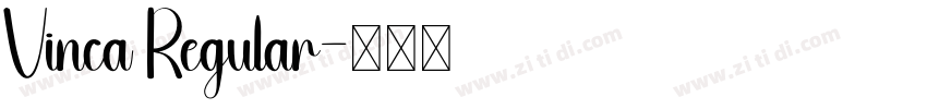 Vinca Regular字体转换